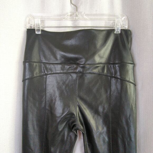 David Lerner X Evereve Faux Leather Pants Womens L Black Skinny‎ - Picture 10 of 11
